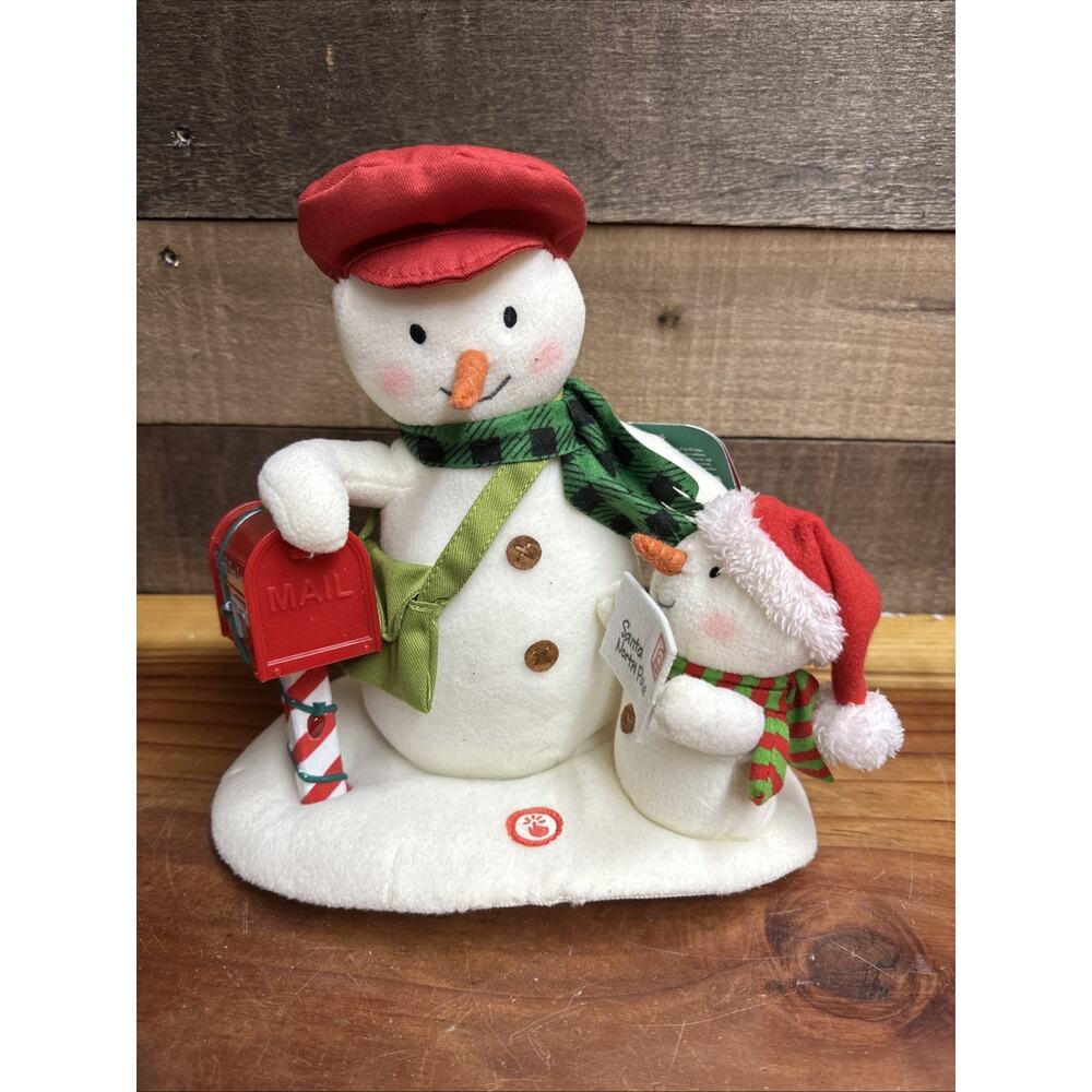 Hallmark “Special Delivery” Singing Snowman Jingle Pals Plush Display